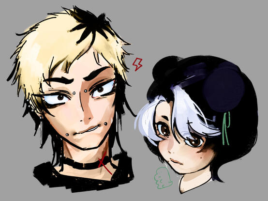 random drawing of my ocs
